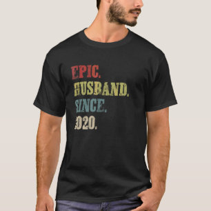 Epic Husband Since 2020 2nd Wedding Aniversary T-Shirt