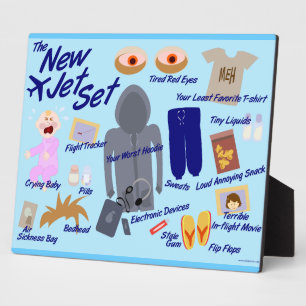 Epic Jet Set Cartoon Plaque