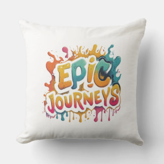 Epic Journeys Throw Pillow