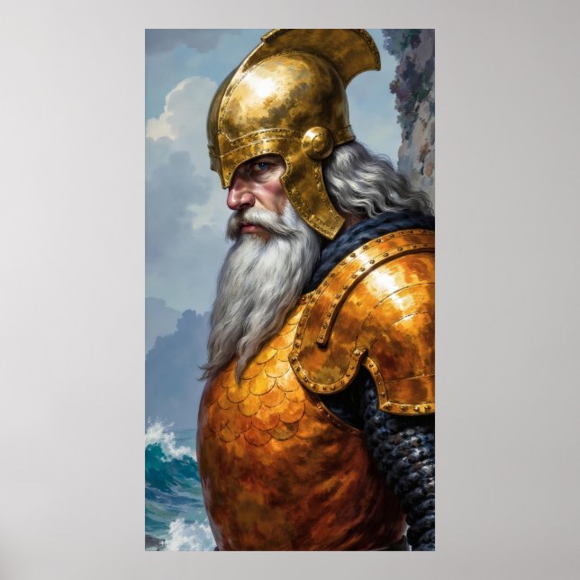 Epic Knight Viking Warrior Armour Poster (Front)