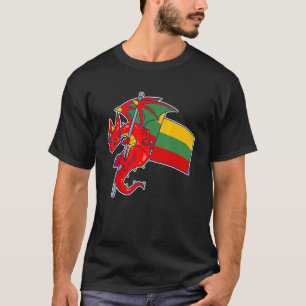 Epic Lithuanian Dragon Proud Lithuania Flag T-Shirt
