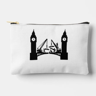 Epic london clock tower bridge construction  accessory pouch