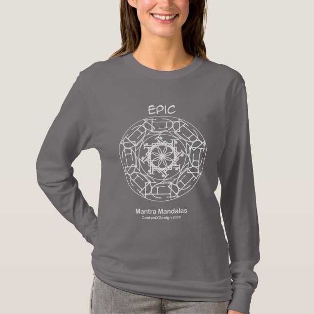 Epic Mantra Mandala T-shirt (Front)