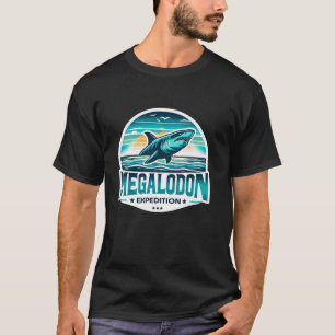 Epic Megalodon Expedition Shark Lover Adventure Lo T-Shirt