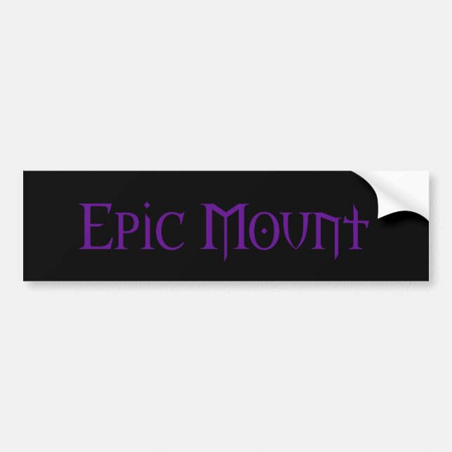 Epic Mount Bumper Sticker (Front)