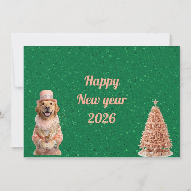 Epic New Year's Eve Bash Greeting Card2026 Card (Front)