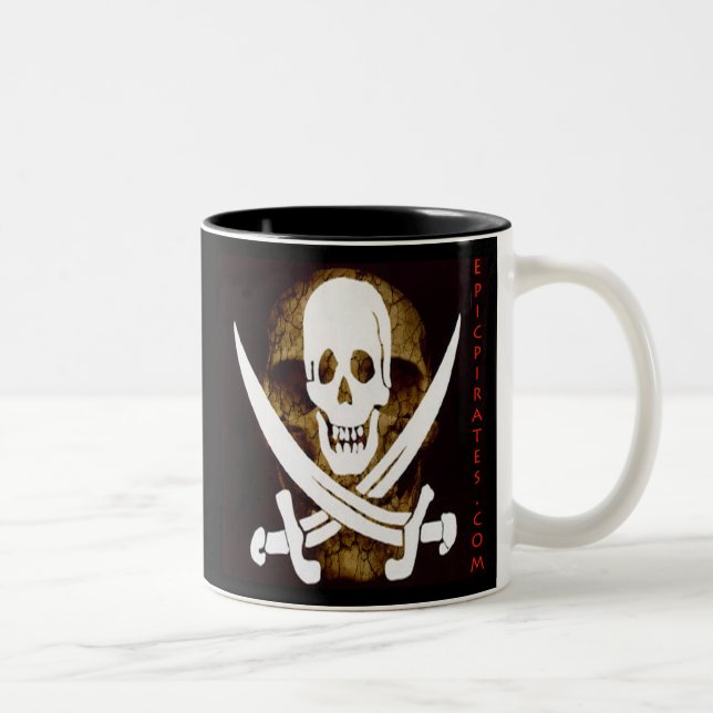 Epic Pirates Banner #5 Two-Tone Coffee Mug (Right)