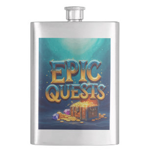 Epic Quests Hip Flask