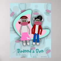 Epic Retro Sock Hop Monkey Cartoon Characters