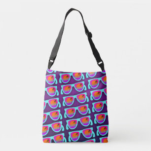 Epic Retro Sunset Sunglasses Fun Sunshine Pattern Crossbody Bag