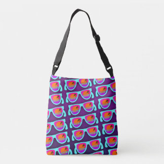 Epic Retro Sunset Sunglasses Fun Sunshine Pattern Crossbody Bag