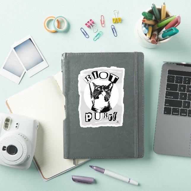 Epic Riot Purrul Girl Fun Punk Vibes Cat Design (iPad Cover)