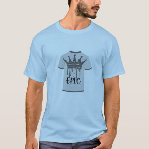 "Epic Royalty" Crown and Grunge Art T-Shirt