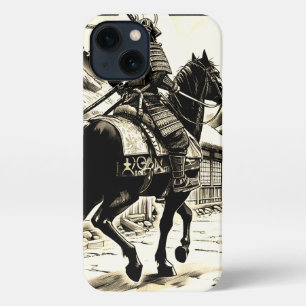 Epic Samurai Rider Manga Art Print iPhone 13 Case