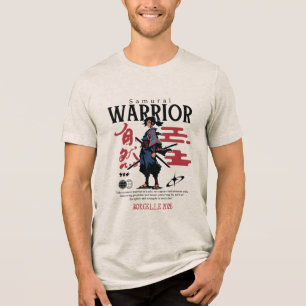 Epic Samurai Warrior Japanese Katana Culture Men's Tri-Blend Shirt