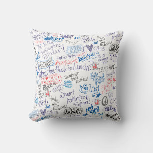 Epic School Day Doodle Time Fun Art Cushion