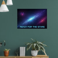 Epic Sci Fi Universe Glowing Blue Nebula