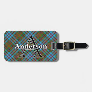 Epic Scotland Clan Anderson Tartan Customise Luggage Tag