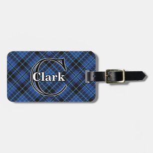 Epic Scotland Clan Clark Scottish Clergy Tartan Luggage Tag