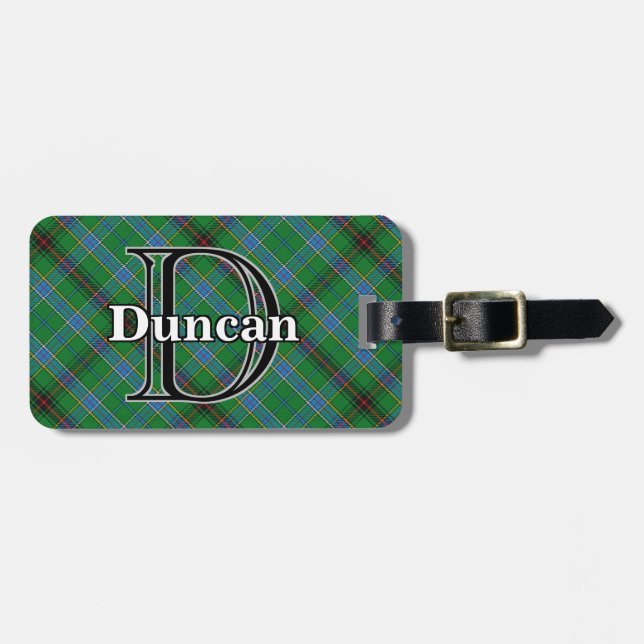 Epic Scotland Clan Duncan Tartan Luggage Tag (Front Horizontal)