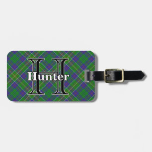 Epic Scotland Clan Hunter Tartan Luggage Tag