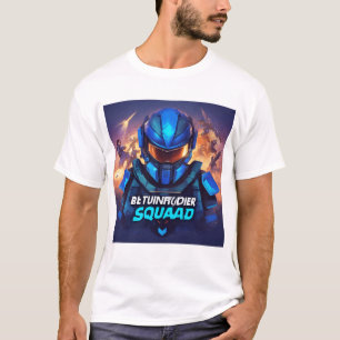 "Epic Showdown: Heroes vs. Corporate Forces" T-Shirt