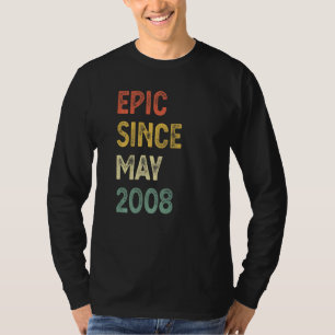 Epic Since April 2008 14 Years Old 14th Birthday B T-Shirt