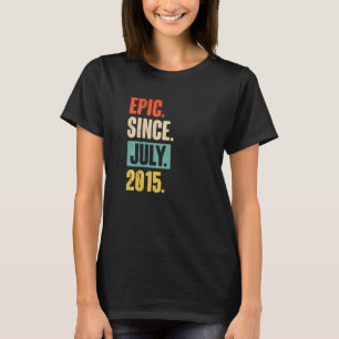 Epic Since July 2015  7 Year Old 7th Birthday T-Shirt