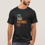 Epic Since November 1952 70th Birthday  T-Shirt<br><div class="desc">Epic Since November 1952 70th Birthday</div>