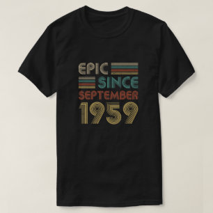 Epic Since September 1959 60Th Birthday Gift 60 Yr T-Shirt