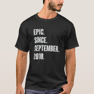 Epic Since September 2010  12 Year Old 12th Birthd T-Shirt