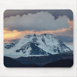 Epic Snow-Capped Mountain Mouse Pad – Sunset Over 