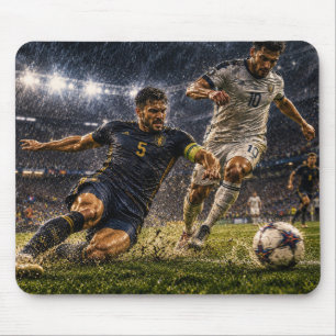 Epic Soccer Duel – Intense Football Match in the R Mouse Mat