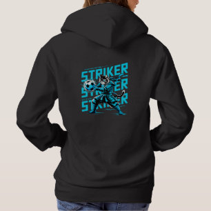 Epic Soccer Samurai Cat - Cool Gamer & Anime Fan  Hoodie
