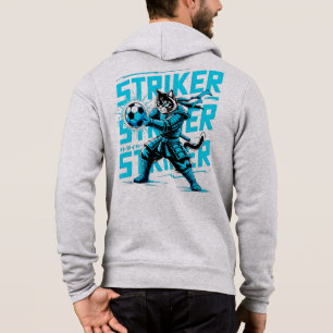 Epic Soccer Samurai Cat - Cool Gamer & Anime Fan Hoodie