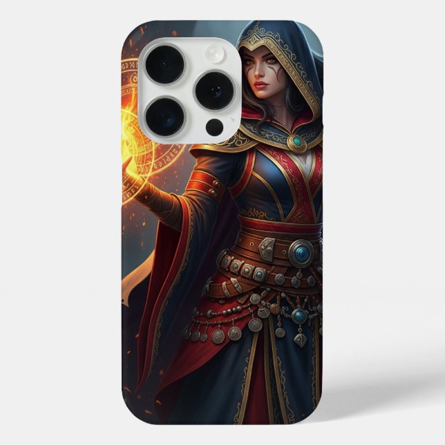 Epic Sorceress Spellcaster iPhone 15 Pro Case  (Back)