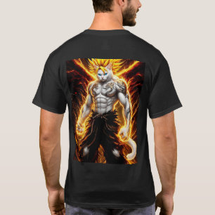 Epic Super Saiyan Anime Cat Warrior T-Shirt
