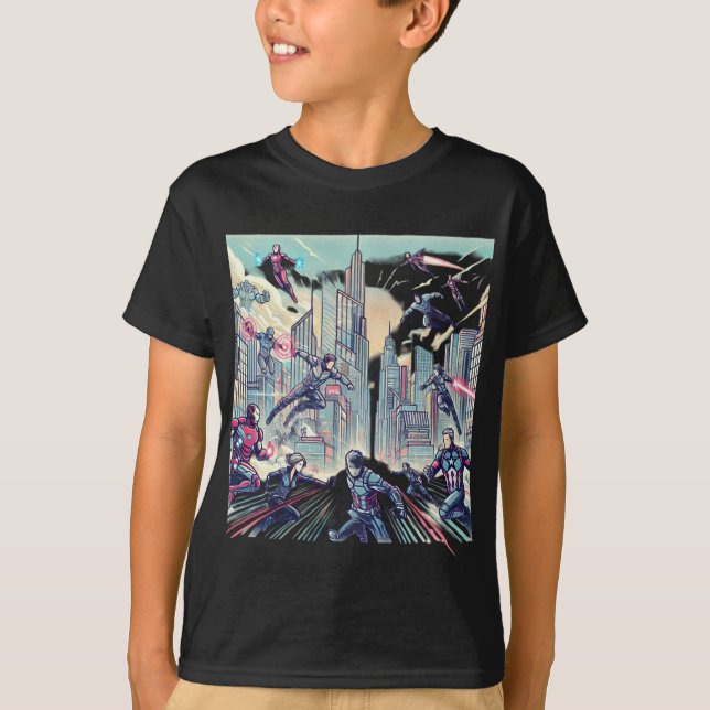 Epic Superhero Battle T-Shirt  (Front)