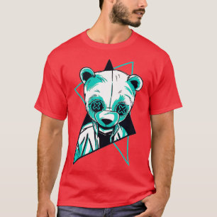 Epic Trippy Panda Rave Design Abstract  T-Shirt