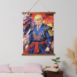 Epic Trump Samurai Anime Hanging Tapestry