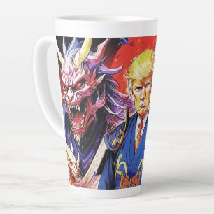 Epic Trump Samurai Anime Latte Mug