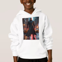 Epic Warrior Battle Fantasy Art Hoodie For Boys