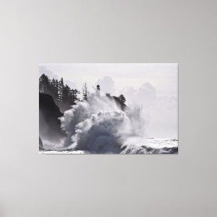 Epic Waves at Cape Disappointment WA State Canvas Print