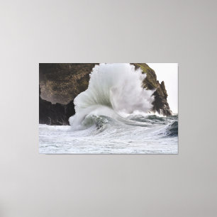 Epic Waves at Cape Disappointment, WA State Canvas Print