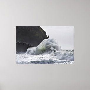 Epic Waves at Cape Disappointment, WA State Canvas Print