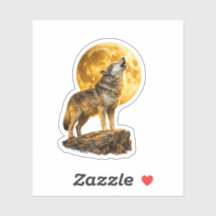 Epic Wolf Moon Sticker | Aesthetic Vinyl Decal 🐺