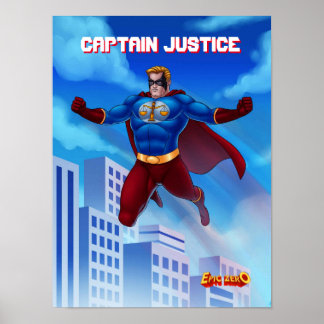 Epic Zero Captain Justice Poster