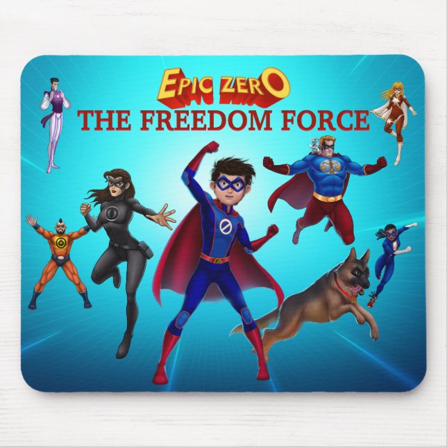 Epic Zero Freedom Force Poster Mouse Mat (Front)