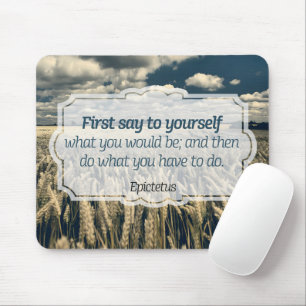 Epictetus "Do it" Inspirational Quote Mouse Mat