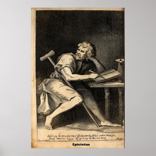 Epictetus / Greek Philosopher / Poster (Front)